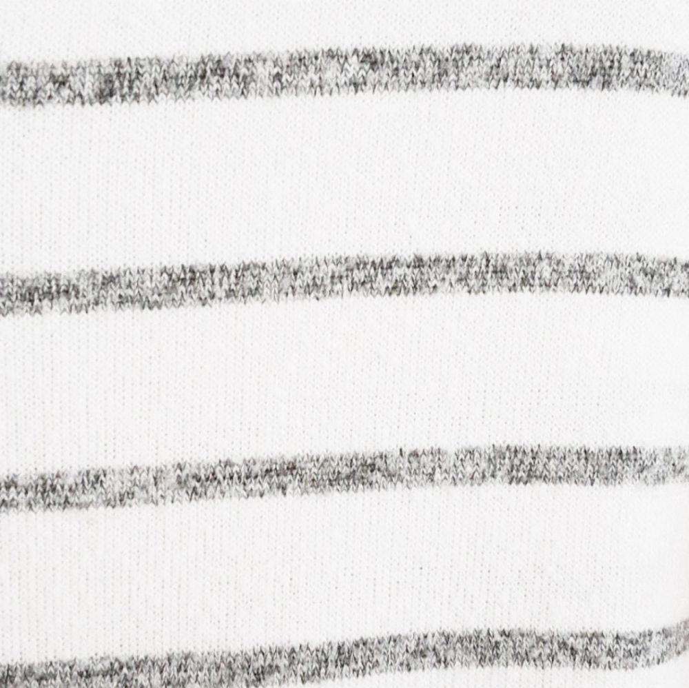 A New Day Women's White and Gray Striped V Neck Long Sleeve Sweater Size XL - Picture 9 of 12